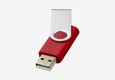 Memoria USB roja abierta