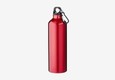 Botella roja Oregon de 770 ml en aluminio con mosquetón