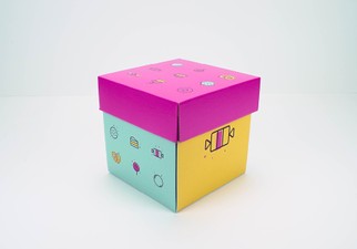 [PACK] Caja sorpresa cuadrada con tapa dulces