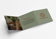 Folleto de papel creativo - 2 pliegues acordeón - 42x14,8 cm - 250g crush kiwi
